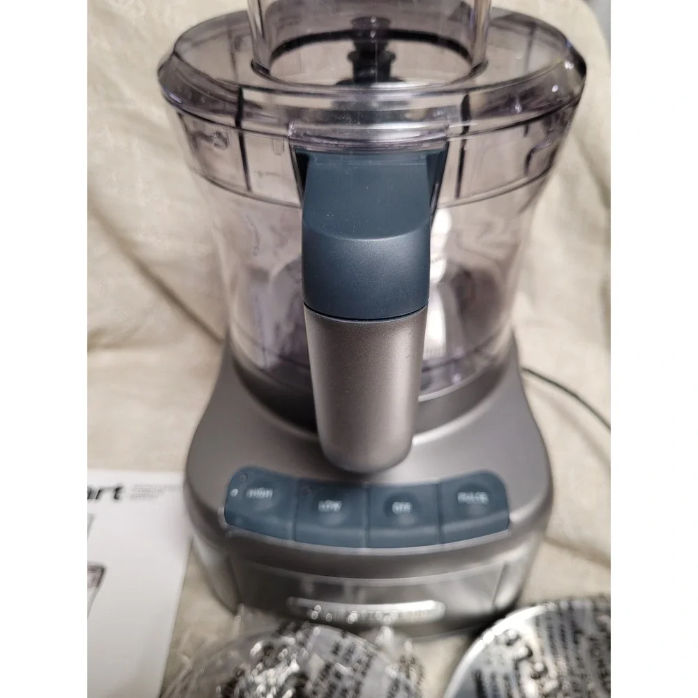 Cuisinart Elemental 8 Cup Food Processor Gunmetal FP-8GM 350W Motor New Open Box